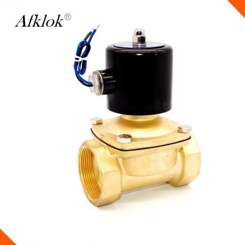 Pure Brass 12VDC Coil Normally closed Shut off 1 1/2" bsp electric water valve