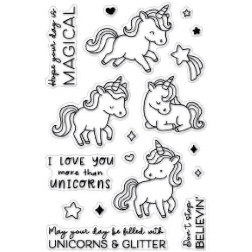 Unicorn stamp Clear Stamp for Scrapbooking Transparent Silicone Rubber DIY Photo Album Decor A08