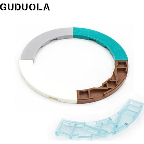 Guduola Tile 4x4 Curved Corner with Cutouts (27507 / 39725) MOC Building Block Toys Parts 30pcs/LOT