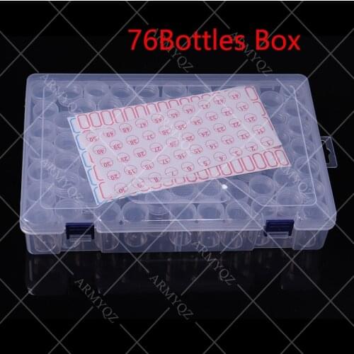 Diamond Painting Storage Box with 28/60/76 Grids Portable Bead Storage Container 5d Diamond Embroidery Accessories Tools