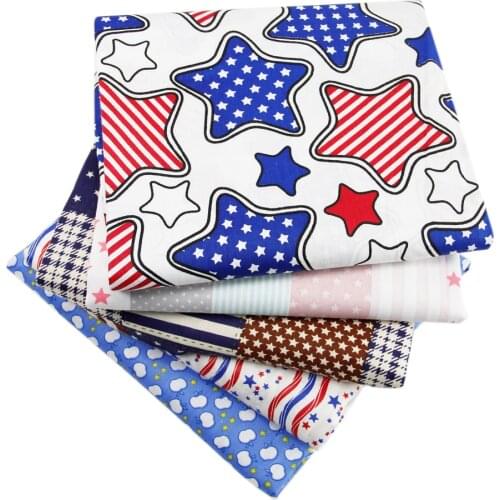 50*145CM star patchwork printed 100 percent cotton fabric for Tissue Kids Bedding home textile for Sewing Tilda Doll,c700
