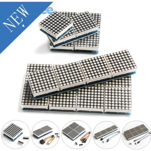 MAX7219 8*8 Dot Matrix LED display module 8/4/2 in one Digital Tube Microcontroller Control Module For Arduino DIY KIT