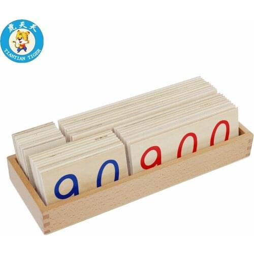 Montessori Mathematics Educational Material For Children Large Wooden Number Cards With Box (1-9000)