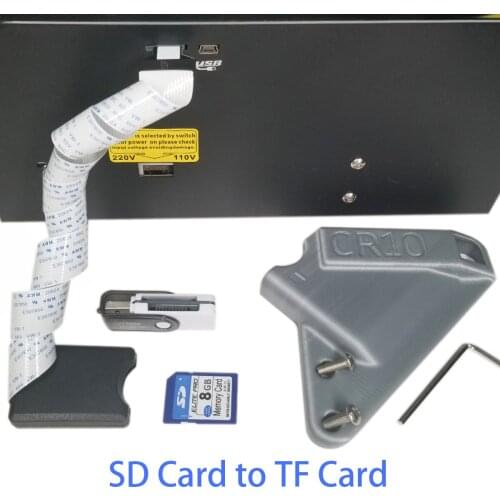 CR10 TF to SD Suite with 8G SD Card and Multifunctional Card Reader 120*110*19mm