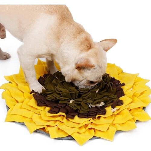 2019 NEW Sunflower Shape Dog Sniffing Mat Feeding Training Pad Prevent Damage to Furniture