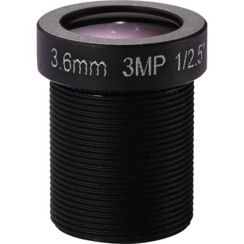 CCTV Lens 1/2.5" M12 MTV Mount 3MP High Resolution 3.6MM Lens IR HD Security Camera Lens