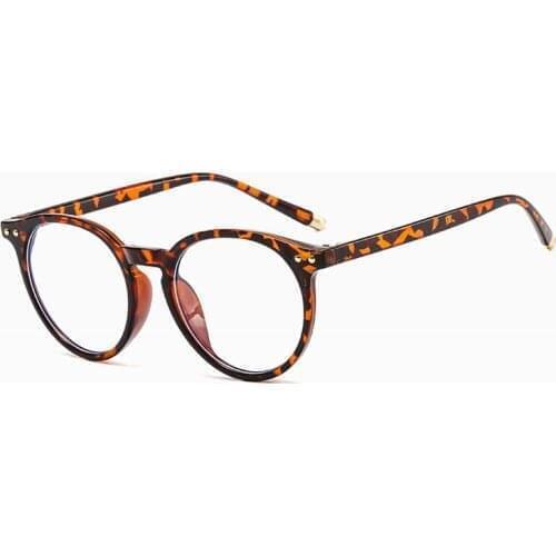 Women Retro Rivets Blue Light Blocking Reading Glasses Magnifier Men Round Frame Presbyopic Eyeglasses Look Near Spectacles