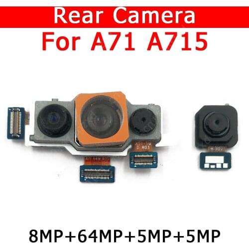 Original Rear View Back Camera For Samsung Galaxy A71 A715 Main Camera Module Mobile Phone Accessories Replacement Spare Parts