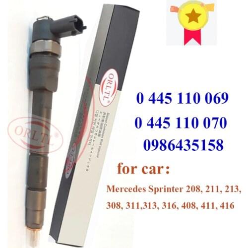 ORLTL 0445110069 Diesel Common Rail Fuel Injector 0 445 110 069 Original Injector For Mercedes Sprinter 208, 211, 213, 216, 308