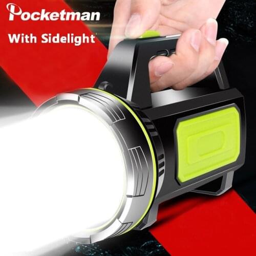 Strong Power Searchlight Portable Hand Light USB Rechargeable Work Lamp 500M Range Work Light Waterproof Spotlight
