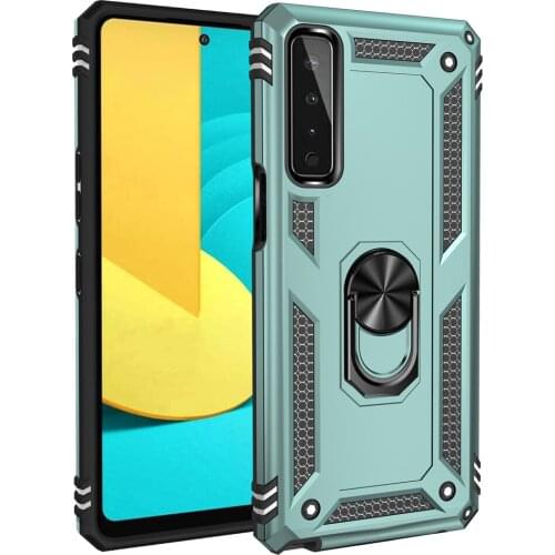 Rugged Armor TPU Bumper Ring Stand Fundas Cover for LG Stylo7 Stylo 7 5G 4G Case Coque Shockproof Protective Shell Housing