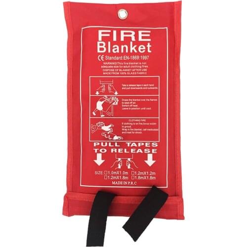 Fire Blanket 47inch*70inch Fire Suppression Blanket for Home Heavy Duty Fiberglass Cloth, Emergency Fire Safety Blanket