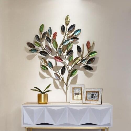 Modern Wrought Iron 3D Branch Wall Sticker Decoration Home Office Wall Hanging Crafts Hotel Corridor Wall Mural Ornaments Decor