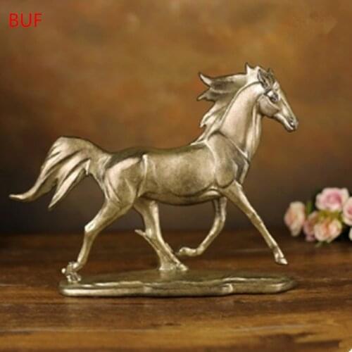 Modern Abstract Horse Statues & Sculptur Resin Ornaments Home Decoration Accessories Gift Geometric Resin Horse Sculpture