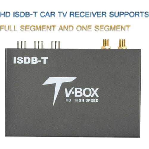 High Speed Full Segment Dual Antenna Car ISDB Digital TV Decoder ISDB-T Mobile Digital TV Receiver for Japan brazil chile Peru