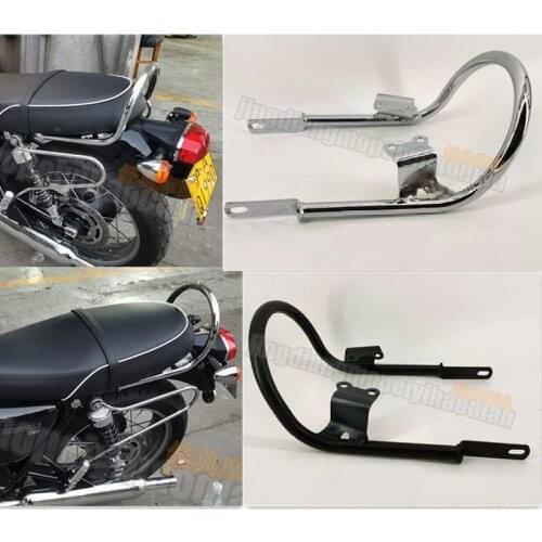 Rear Passenger Grab Rail Bar for Triumph Bonneville T120 T100 Street Twin 16 17 18 19 20 2016 2017 2018 2019 2020 Black Chrome A