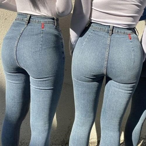 Limiguyue High Waist Stretch Skinny Women Jeans Denim Pants Autumn Blue Retro Washed Elastic Slim Vintage Pencil Trousers K008
