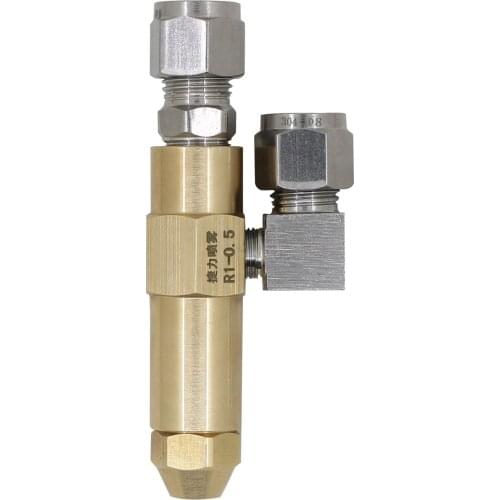 0.6/0.8/1.0/1.2/1.5/2.0/2.5/3.0mm brass Waste oil burner nozzle,air atomizing nozzle,fuel oil nozzle,full cone oil spray nozzle