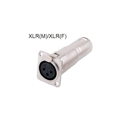 10pcs/lot KL3pin NA3FDM XLR Feethrough Adaptor, Socket To Plug