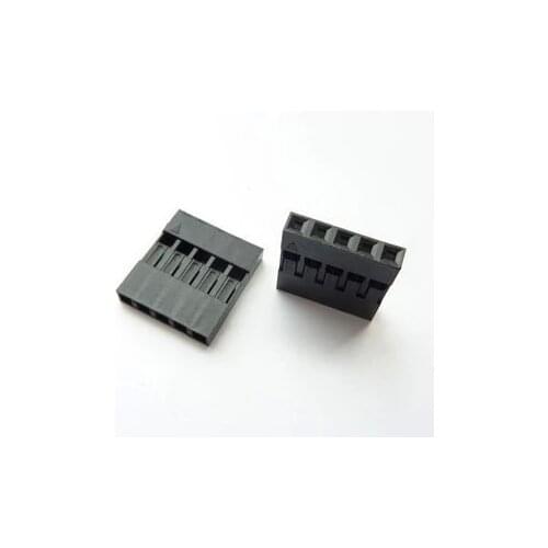 100pcs 5P Dupont Jumper Wire Cable Housing Female Pin Connector 2.54mm Pitch
