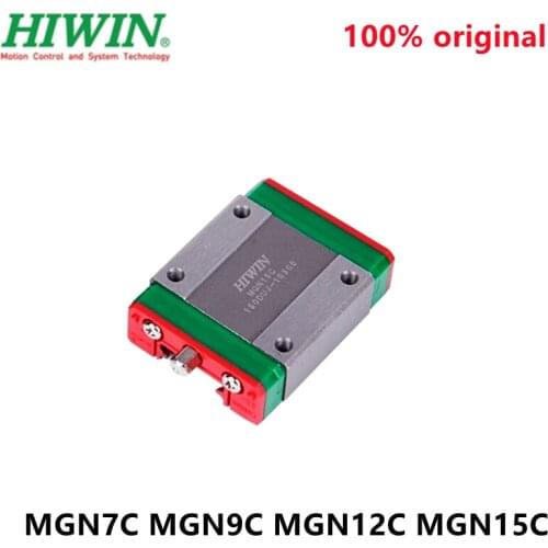 2pcs / 4pcs Original HIWIN Mini Linear block carriage MGN7C MGN9C MGN12C MGN15C For MGNR Linear rail
