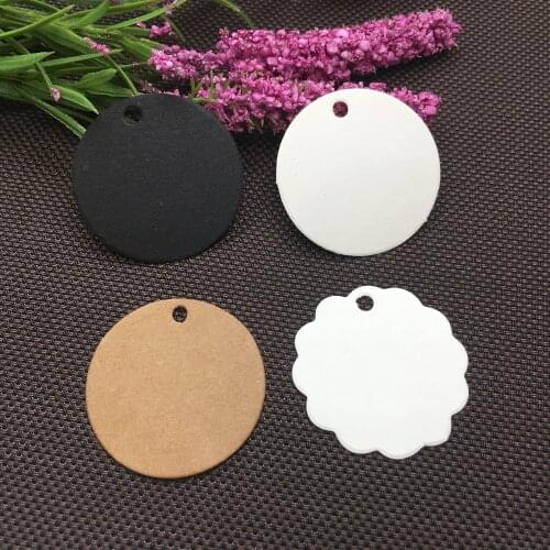 200pcs kraft Round Tags Gift Packing Labels Price Tags Festival Wedding Decoration Blank Mini Luggage Label