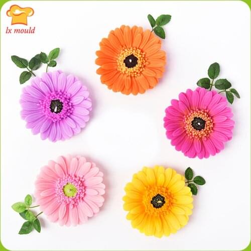 2020 New Gerbera Silicone Mold Candle Soap Gypsum Aroma Molds Large Chrysanthemum