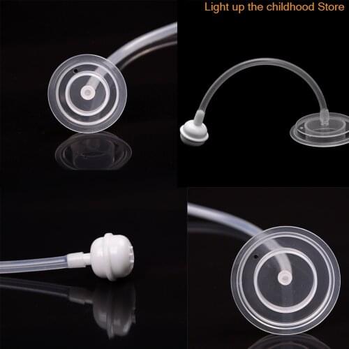 Safety food-grade PP 2Pc Newborn Baby Standard Caliber Bottle Mouth Straw Bottle Silicone Accessories