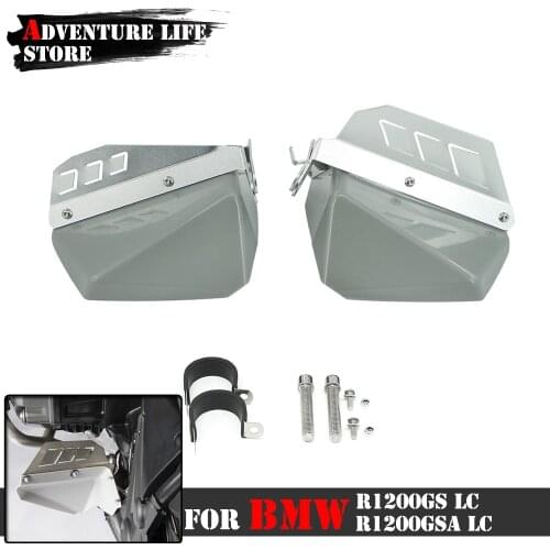 For BMW R 1200GS LC R1200 GS R 1200 LC ADV/Adventure Motorcycle Foot Feet Splash Guard Plate Cover Protector Silver Black