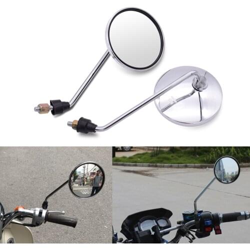 For Suzuki GSF600 gsf 600 650S Bandit RGV250 GT250 Motorcycle rearview mirror round mirror motorcycle long stem accessories