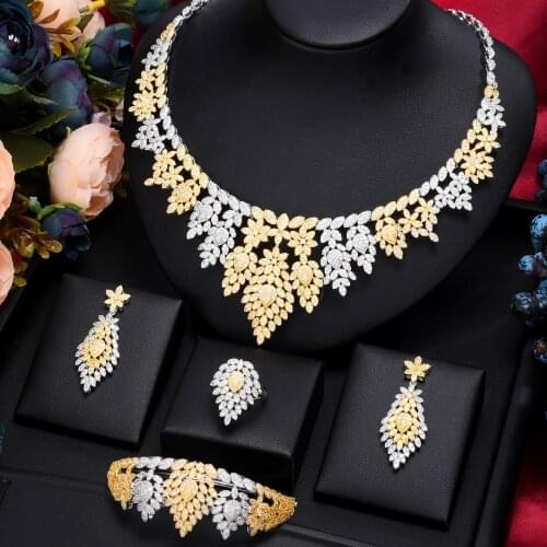 Kellybola Jewel Dubai Exclusive Boutique Gorgeous Full Cubic Zirconia Jewelry Set Womens Wedding Jewelry Accessories