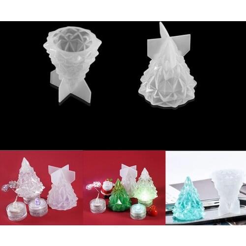 1Pcs Christmas Tree Silicone Mold Resin UV Epoxy Mold DIY Resin Crafts Handmade Gift Decoration Home Decor Casting Mould