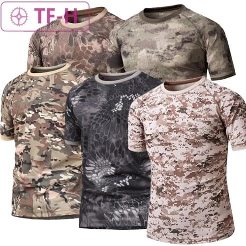 Black Python Pattern Short-sleeved MC Mesh Breathable Fabric Quick-drying Polyester Material T-shirt Summer Sports Elastic