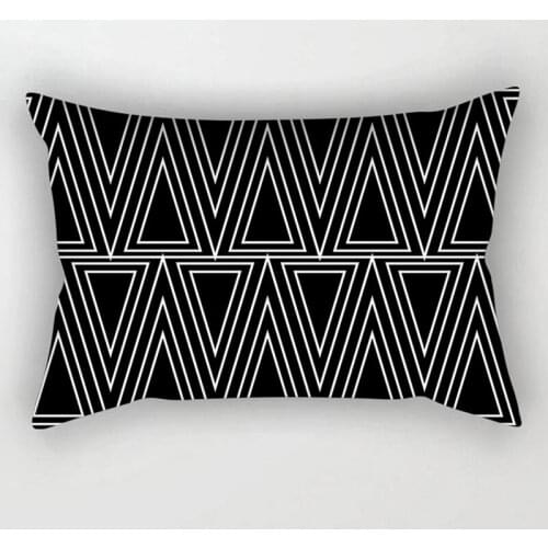 Geometric Decorative Pillowcases Polyester Throw Pillow Case Striped Geometric Pillowcover For Home Chair Sofa Decoration