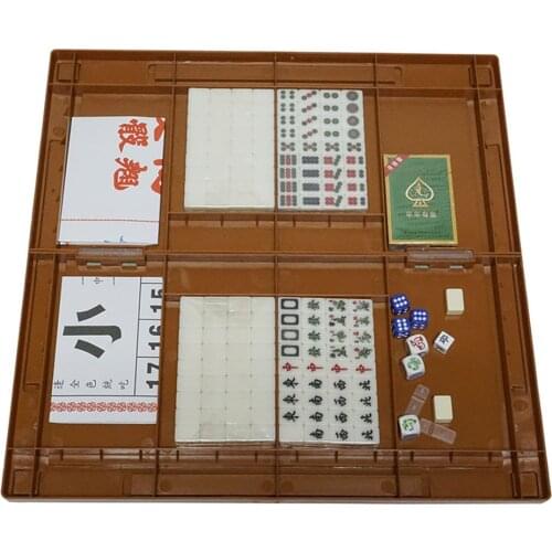 Dice Poker Playing Cards Mahjong Set 4 In 1 Games For Family Gathering Party Table Game Gift Travel Durable Poker