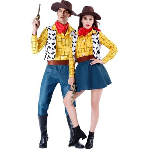 Halloween Carnival Party Toy Cosplay Story Woody Costume Stage Performance Cowboy Fancy Dress