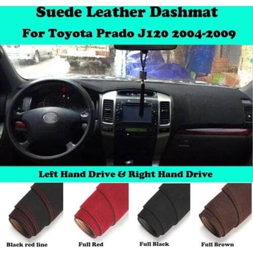 For Toyota Prado J120 Lexus GX470 2004-2009 Suede Leather Dashmat Dashboard Cover Pad Dash Mat Carpet Car-Styling Accessories