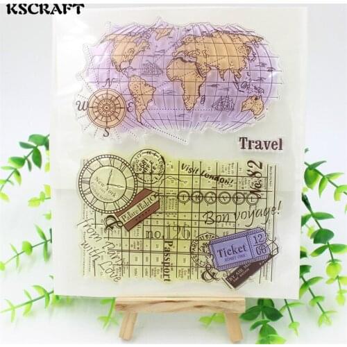 KSCRAFT Travelling Transparent Clear Silicone Stamps for DIY Scrapbooking/Card Making/Kids Christmas Fun Decoration Supplies 049