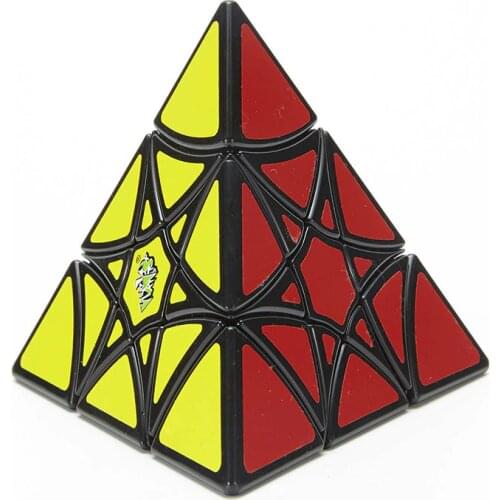 LanLan Curvy Hexagram 3x3x3 Pyramid Magic Cube 3x3 Speed Puzzle Antistress Educational Toys For Children