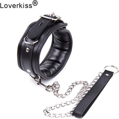 Loverkiss Thick Sex Cushion AAA Faux Leather Collar Bdsm Bondage Restraints Sextoys Adults for Couple,Adult Game Neck Collar