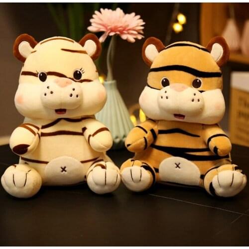 23/39/46CM Lovely Tiger Plush Toys Cute Simulation Dolls Cartoon Pillow Stuffed Soft Real Life Animal Toys Child Kids Decor Gift