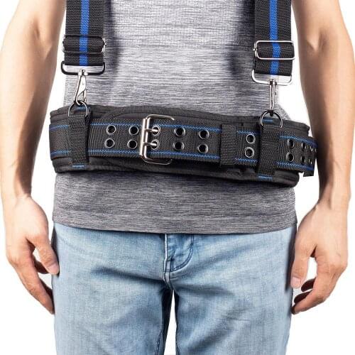 Multifunctional hangable breathable waist pad to lighten the load, tool kit belt work belt
