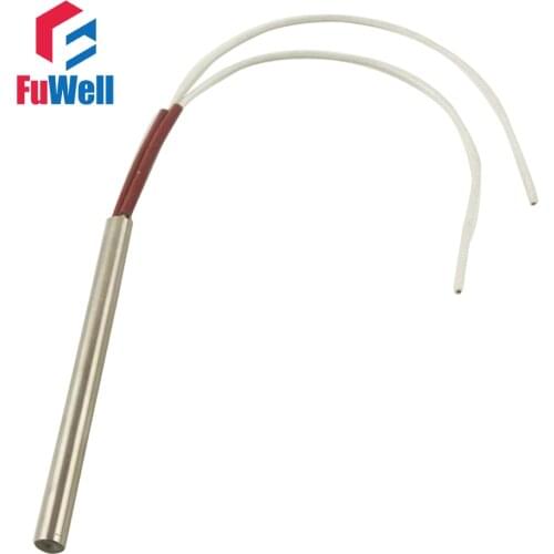 304 Stainless Steel High Density Single Head Dual Cartridge Heater 14mm Tube Diameter 5PCS/LOT