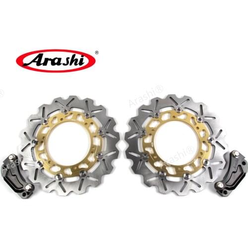 ARASHI Tmax500 08-11 Oversized CNC Front Brake Rotors Brake Disc For YAMAHA TMAX 500 XP T-MAX 500 2008 2009 2010 2011