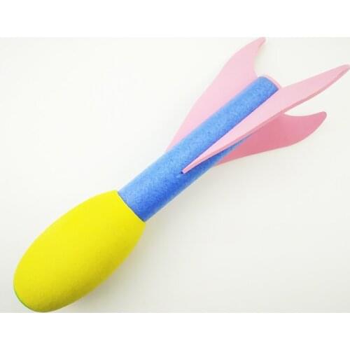 Kindergarten Early Learning Track And Field Software Javelin Children Soft Rocket Darts Outdoor Throwing Training Torpedo Flyer