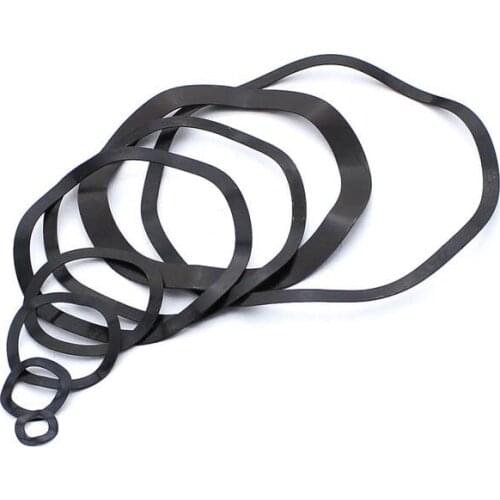 Wholesale wave spring washer 65Mn Carbon steel three wave crest black wave gasket spring gasket Elastic washers