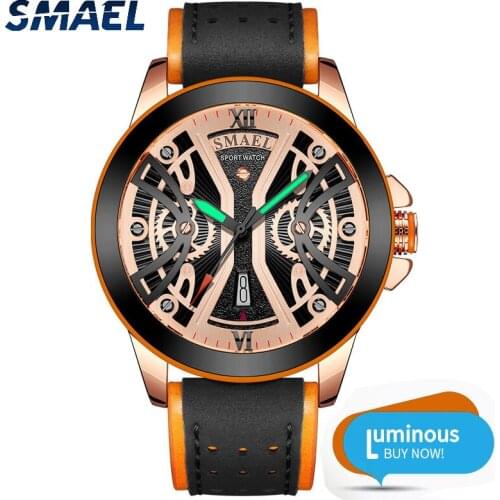 Мужские часы с кожаным ремешком SYNOKE China At AliExpress