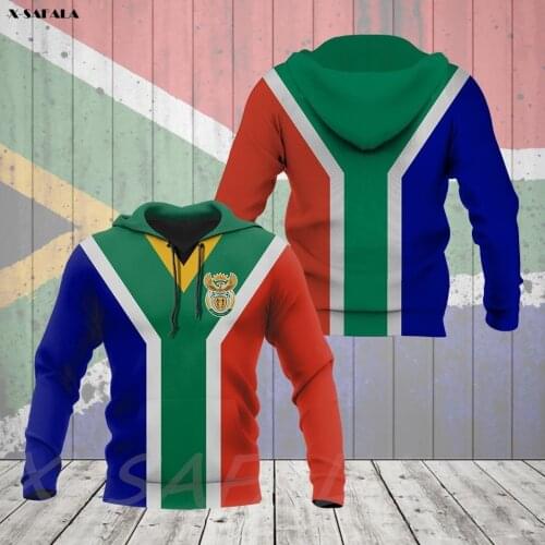 SOUTH AFRICA FLAG Country 3D Printed Man Female Zipper ZIPPED HOODIE Pullover Sweatshirt Hooded Jersey Tracksuits