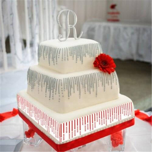 Water marks mold shield DIY cake scrapbook stencils hollow Embellishments printing lace ruler Valentines Day