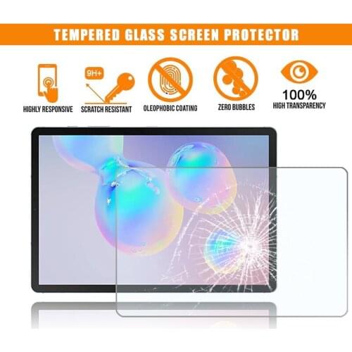For Samsung Galaxy Tab S6 T865 Full Tablet Tempered Glass 9H Premium Scratch Proof Anti-fingerprint Clear Film Protector Cover